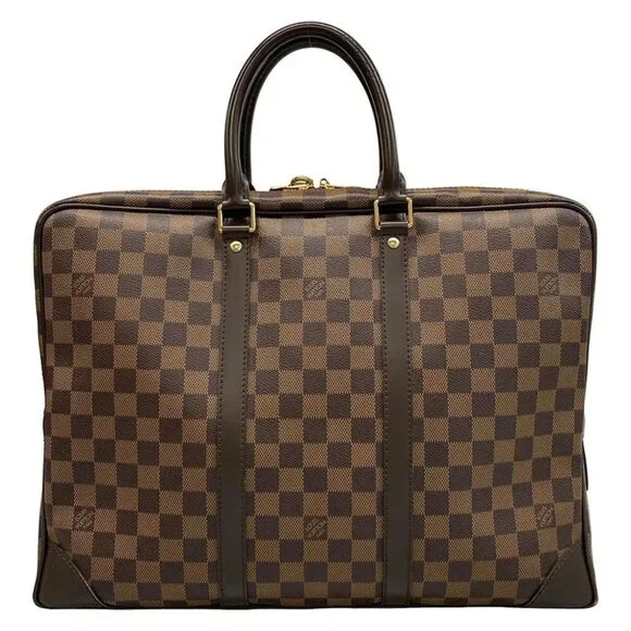 LOUIS VUITTON Porte Documents Voyage N41124 Ebene Damier RI2154 Business Bag - Picture 3 of 14